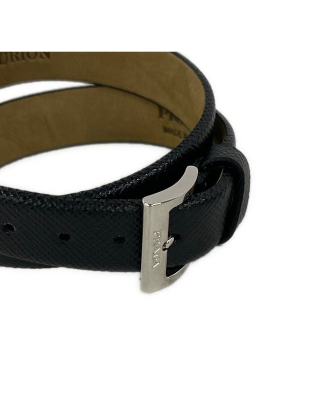 Prada Bracelet Leather Black Centurion - Picture 2 of 8